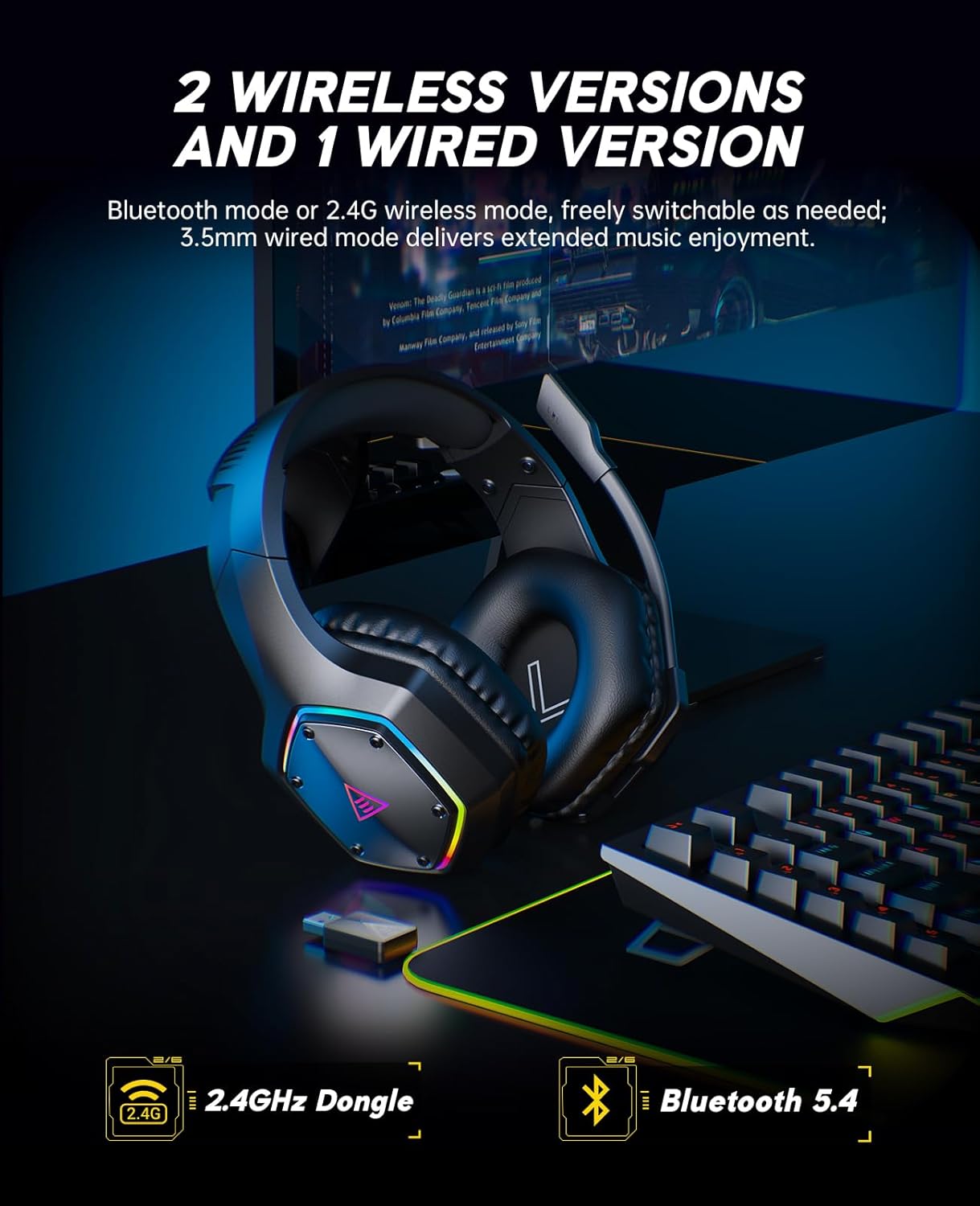 2.4GHz Wireless Gaming Headset – Gaming Headset Rgb Bewertung und Preis