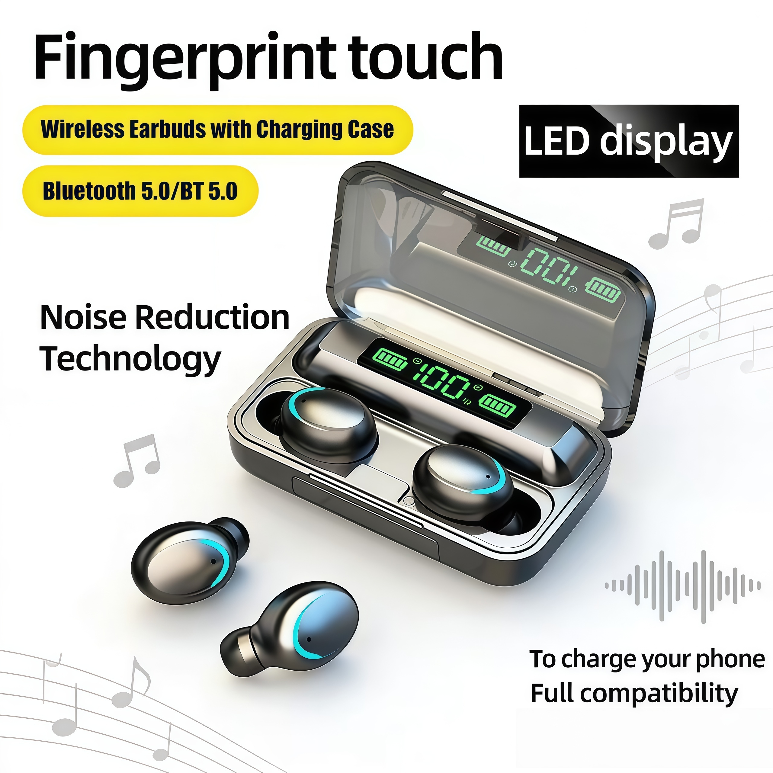 2026 F9 Wireless Earphones LED – Bluetooth Headset On Ear Bewertung und Preis