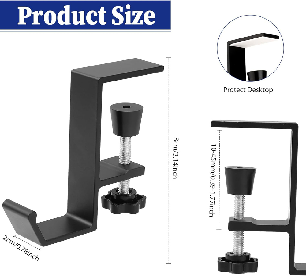 Aluminum Alloy Headphone Hook  – Headphone Stand Desk Bewertung und Preis