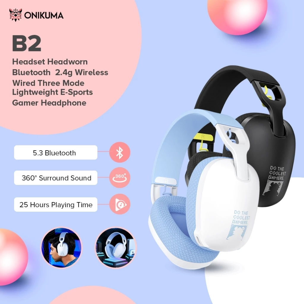 2025 New Onikuma  B2 Wireless  – Gaming Headset Rgb Bewertung und Preis