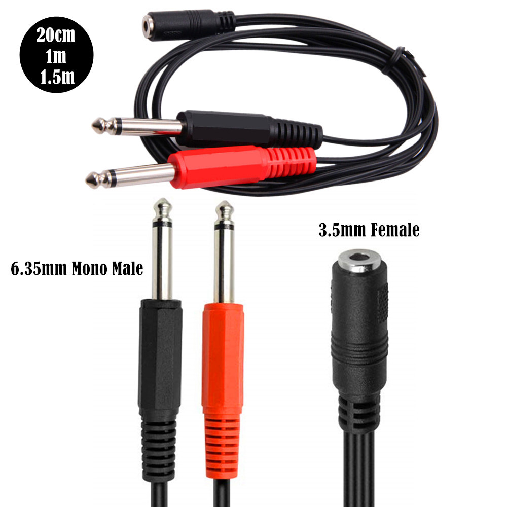 6.35 Mm Male To 2 6.35 Mm 3.5m – Audio Splitter Y Bewertung und Preis