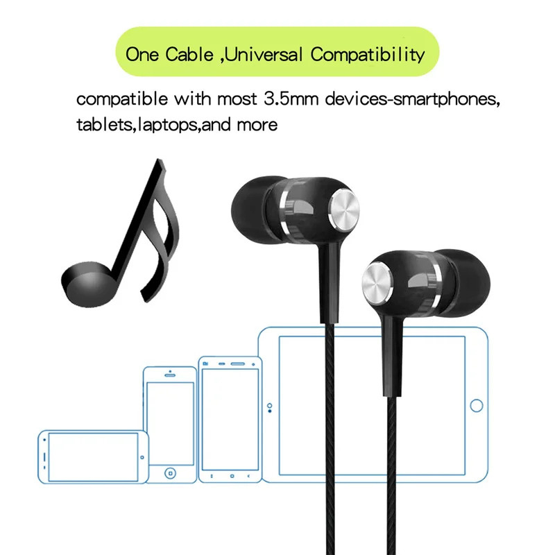 1/2/3/4Pcs 3.5mm Wired Earphon – Wired Earphone Mic Bewertung und Preis