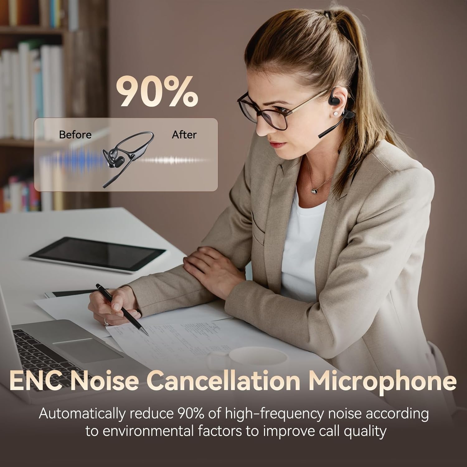 Open Ear Headphones with AI No – Noise Cancelling Headphone Bewertung und Preis