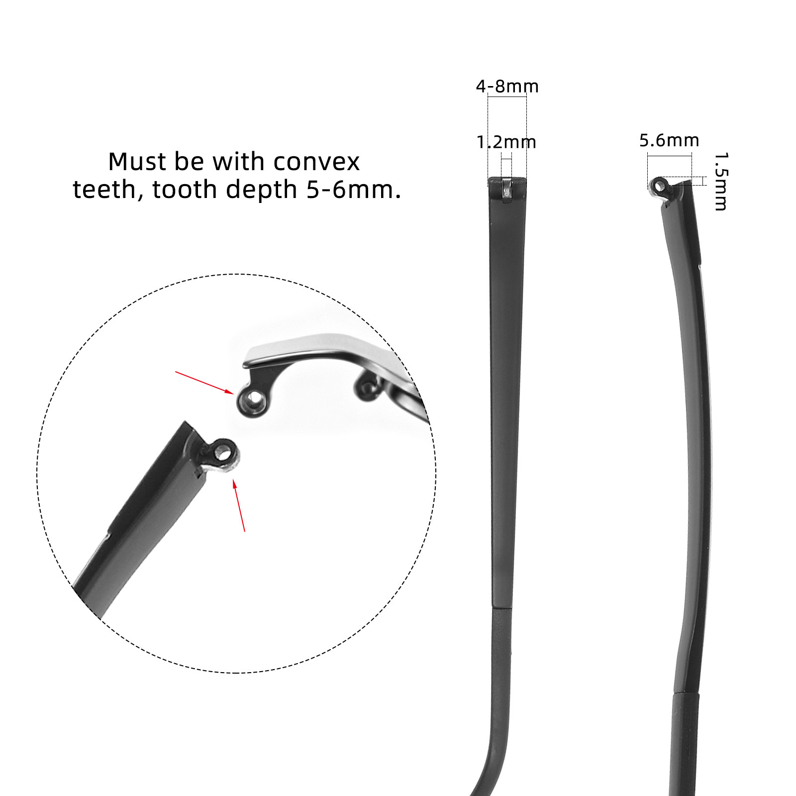 Universal Eyeglass Temple End  – Silicone Ear Tip Replacement Bewertung und Preis