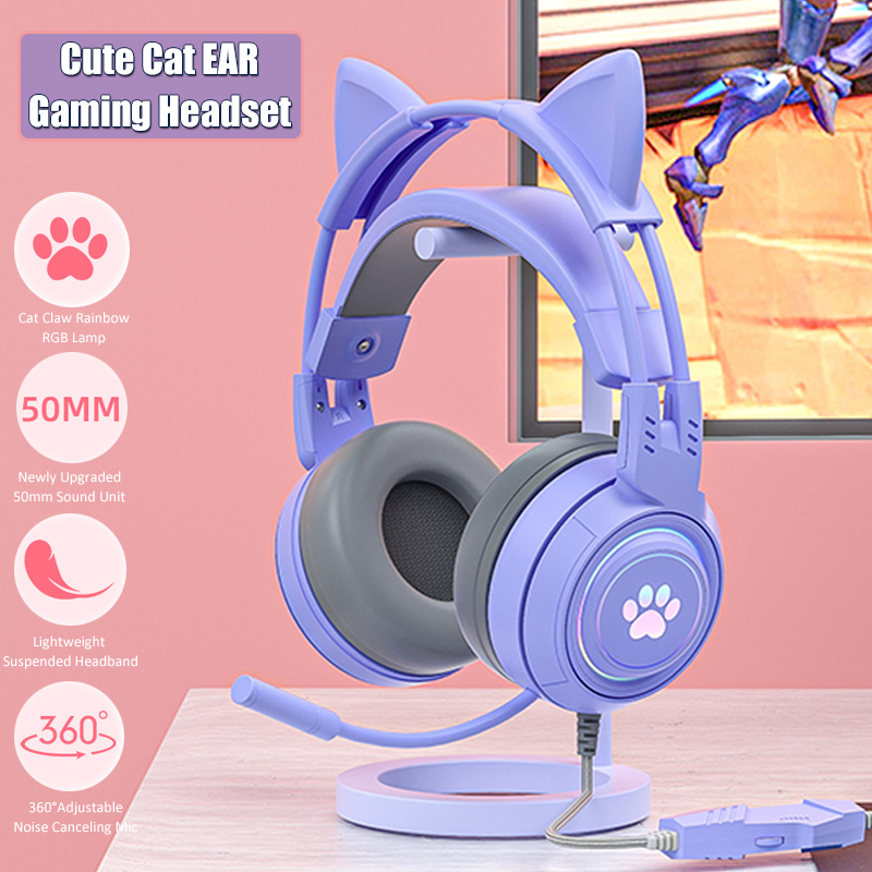 Cute Cat Ear Gaming Headphones – Gaming Headset Rgb Bewertung und Preis
