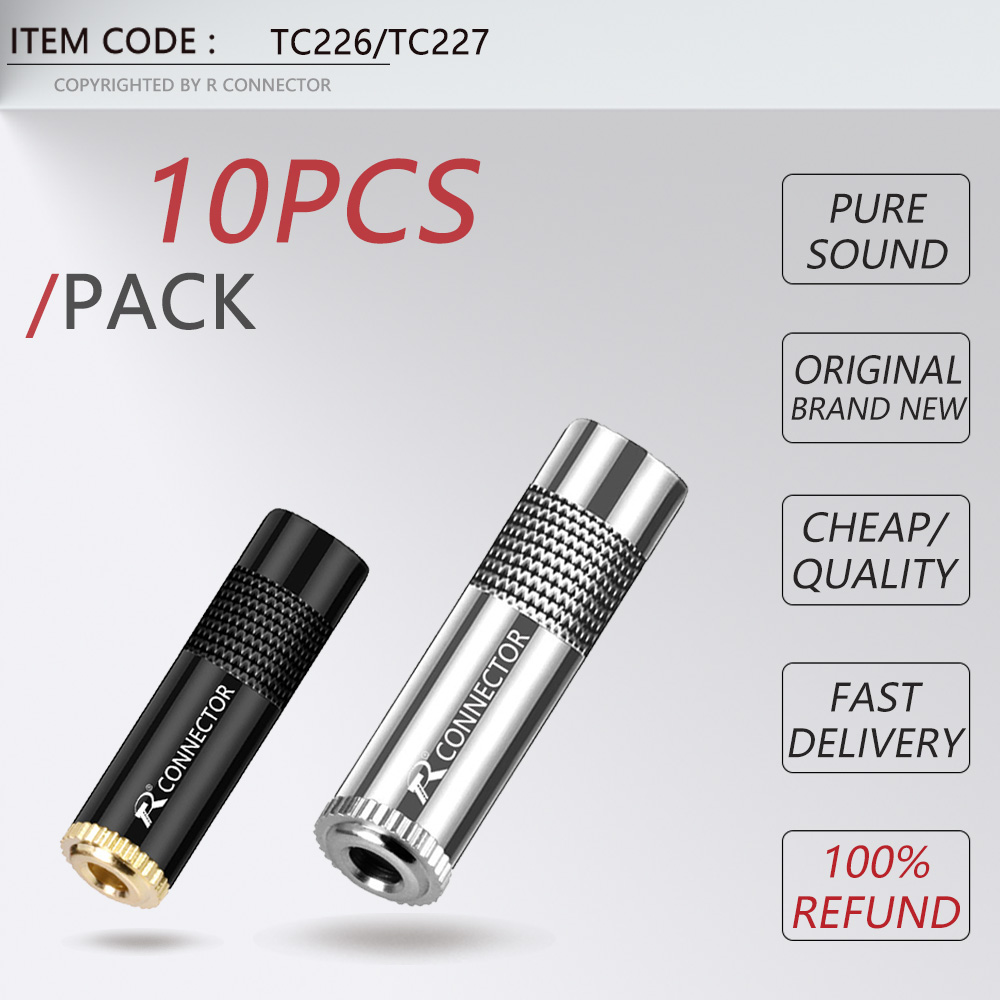 10pcs Audio 3.5mm/6.35mm Jack  – Audiophile Headphone Wired Bewertung und Preis