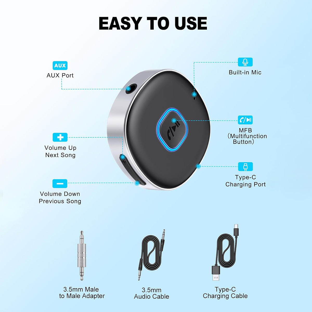 Car Bluetooth AUX Adapter, Min – Bluetooth Adapter Receiver Bewertung und Preis