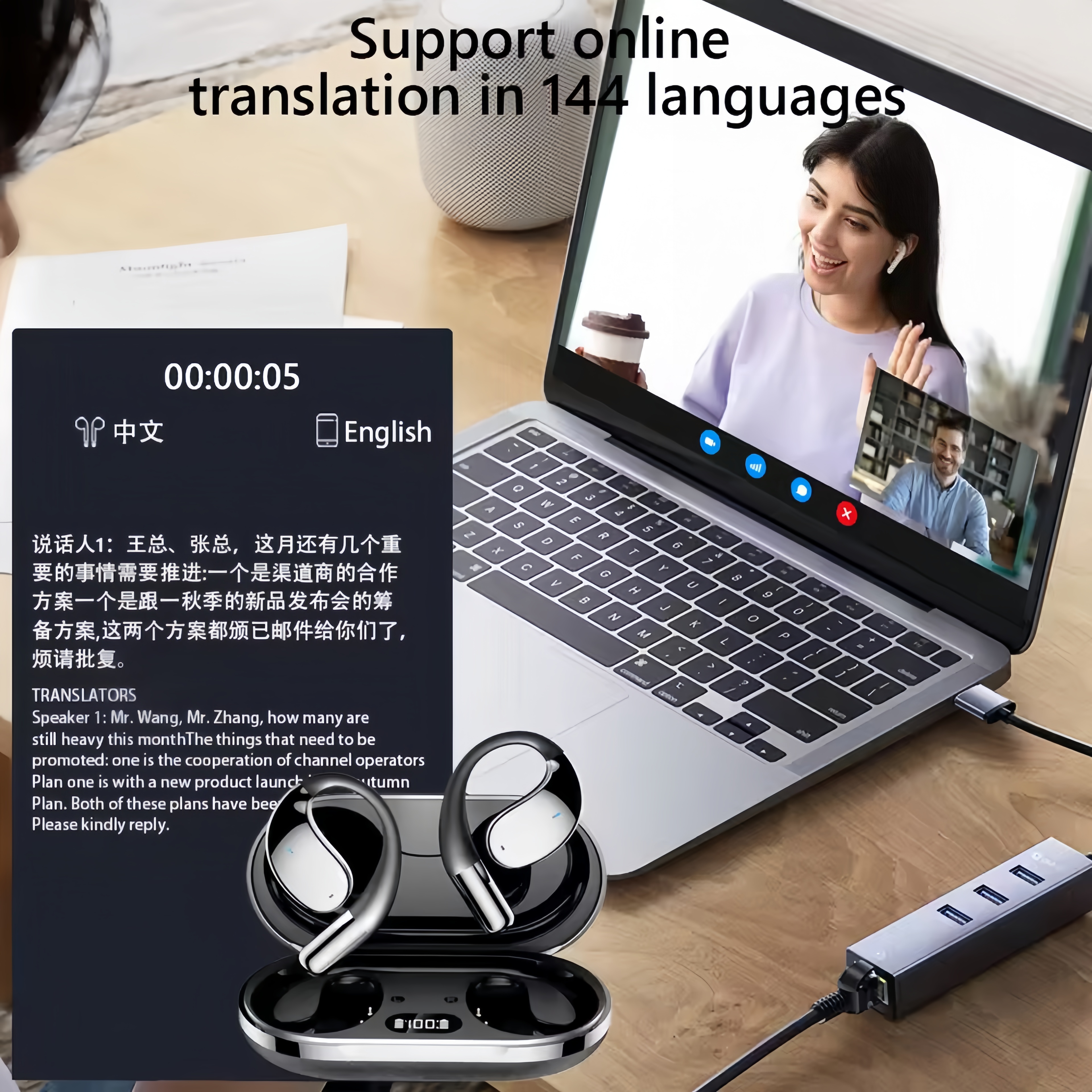 2026 New AI Translation Earbud – Bluetooth Headset On Ear Bewertung und Preis