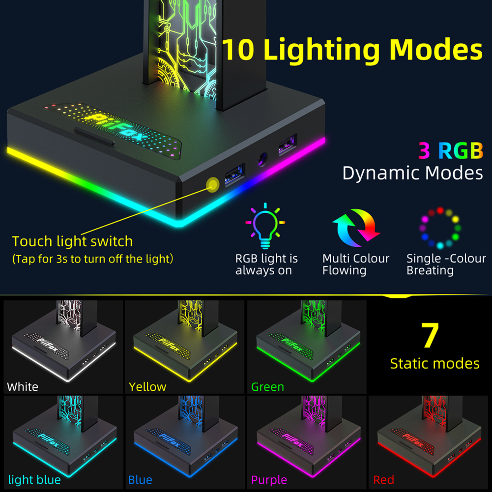 RGB Gaming Headphone Stand Dua – Headphone Stand Desk Bewertung und Preis