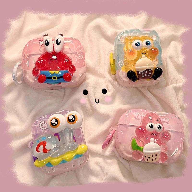 Cute SpongeBob 3D Protective C – Earbuds Charging Case Bewertung und Preis